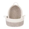 Cotton Kidi 2 Pcs Storage Basket For Clothes (White)