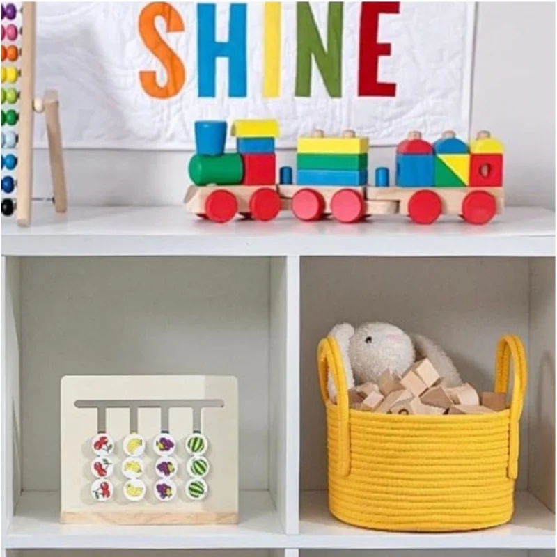 Cotton Pack Of_1 Basket 7x5 Inch Storage Basket For Clothes (Yellow)