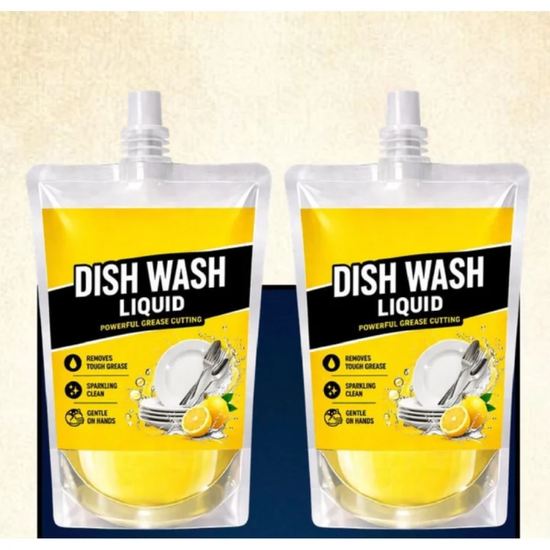 Pack of 2 Kitchen Cleaning Dishwash Liquid Pouches 100 ML