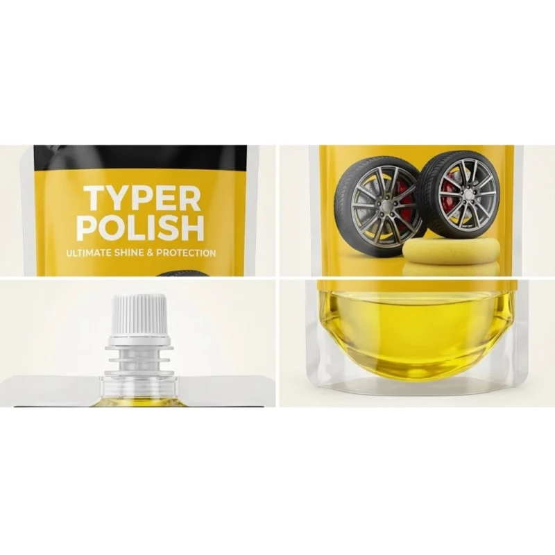 Alternative view of Pack of 2 Ultra Tyre Shine & Polish Liquid Pouches 100 ML