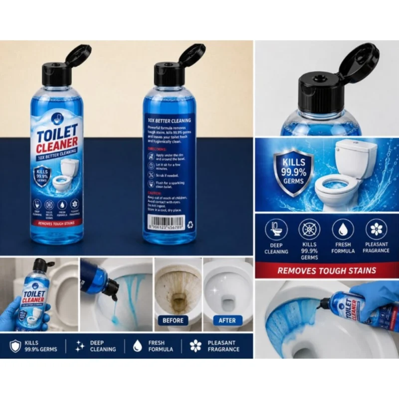 Alternative view of Pack of 2 Ultra Clean Toilet Cleaner Gel Bottles 100 ML