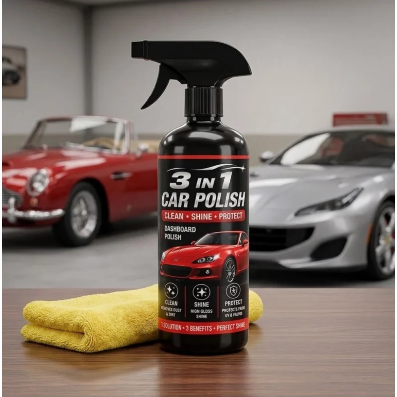 Alternative view of Pack of 1 3-in-1 Car and Bike Polish Spray Bottles 100 ML