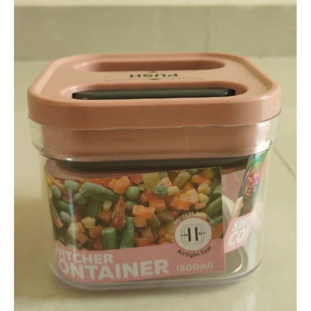 Pack of 1 Switchers Airtight Storage Container Set 500 ML (Pink)