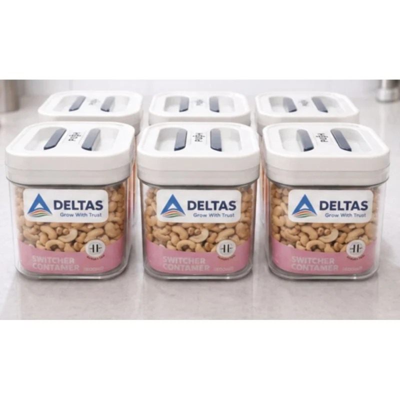 Pack of 6 Switchers Airtight Storage Container Set 500 ML (White)