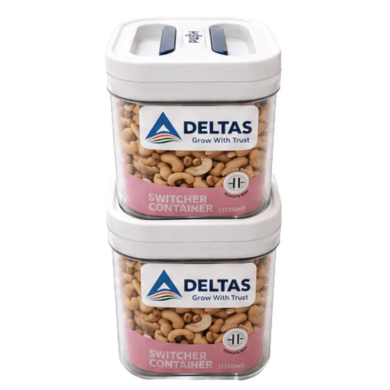 Alternative view of Pack of 2 Switchers Airtight Storage Container Set 1250 ML (White)