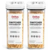Pack of 2 Switchers Airtight Storage Container Set 2000 ML (White)
