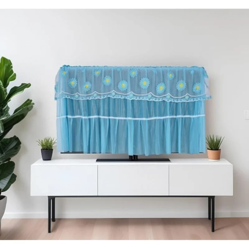Pack of 2 LED TV Cover (28-34 Inch) (40-45 Inch) (50-55 Inch) (Blue) - Image 4