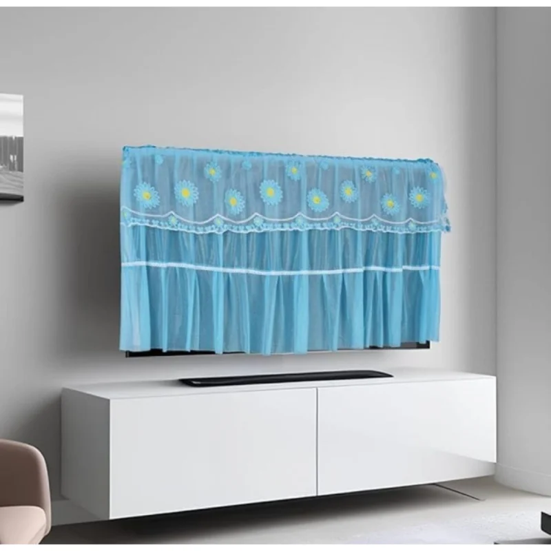 Pack of 2 LED TV Cover (28-34 Inch) (40-45 Inch) (50-55 Inch) (Blue) - Image 2