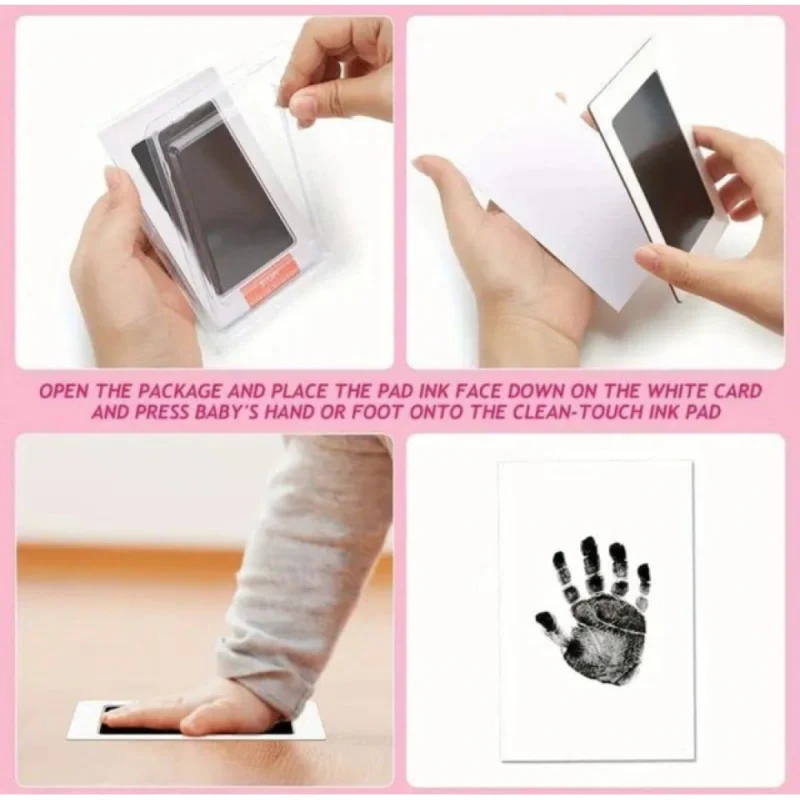 Pack of 2 Baby Hand and Footprint (White) - Image 3