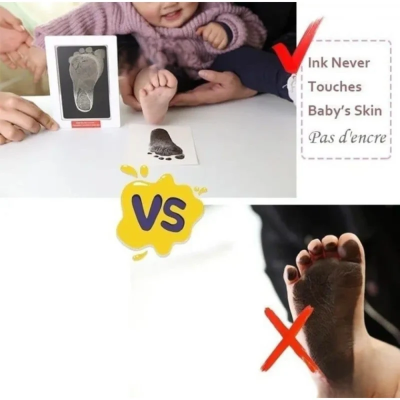 Pack of 2 Baby Hand and Footprint (White) - Image 4
