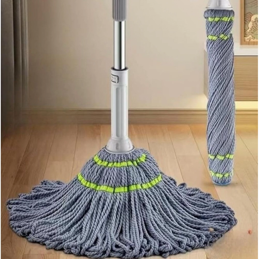 Pack of 2 Microfiber Twist Mop for Floor Cleaning (Grey)