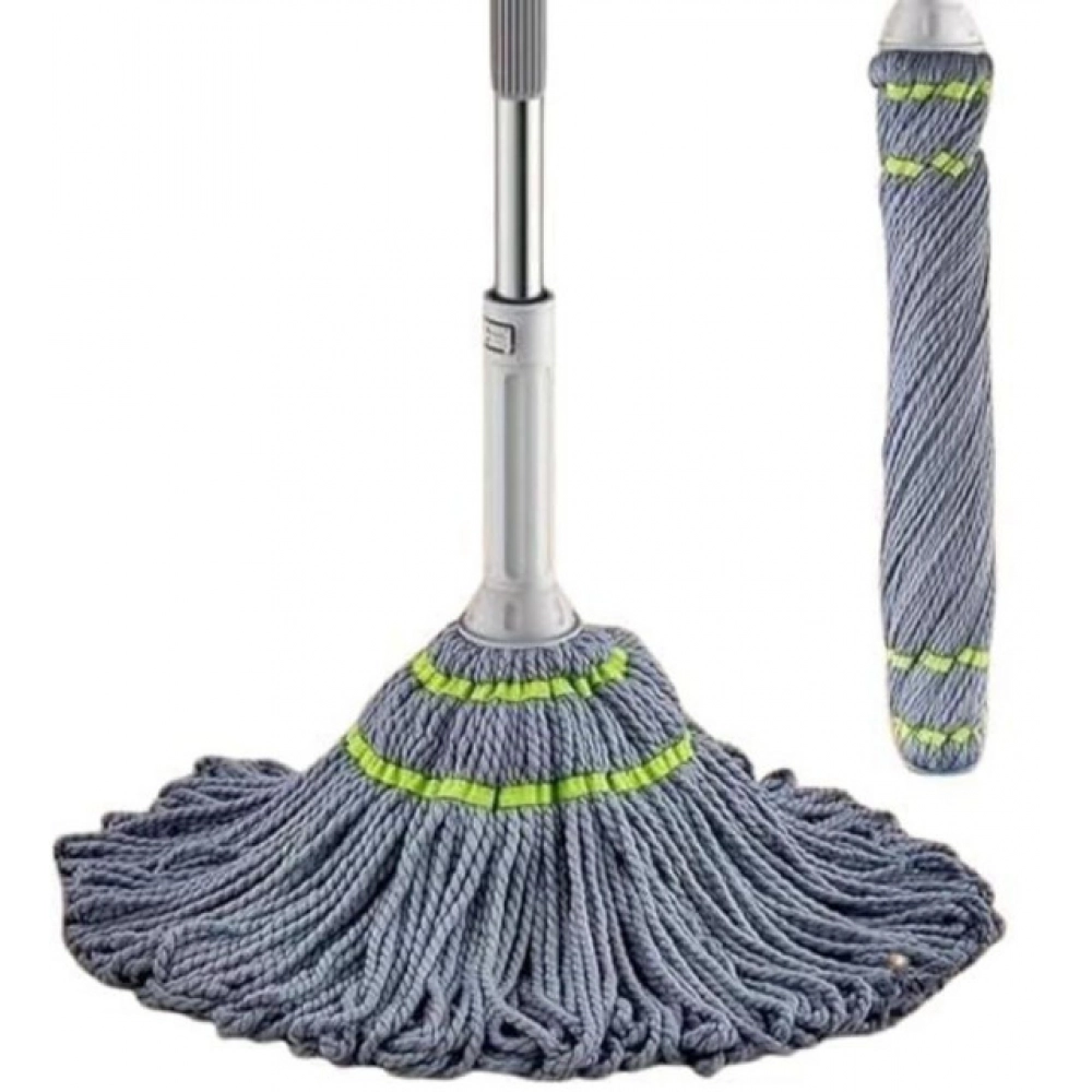 Pack of 2 Microfiber Twist Mop for Floor Cleaning (Grey) - Image 6