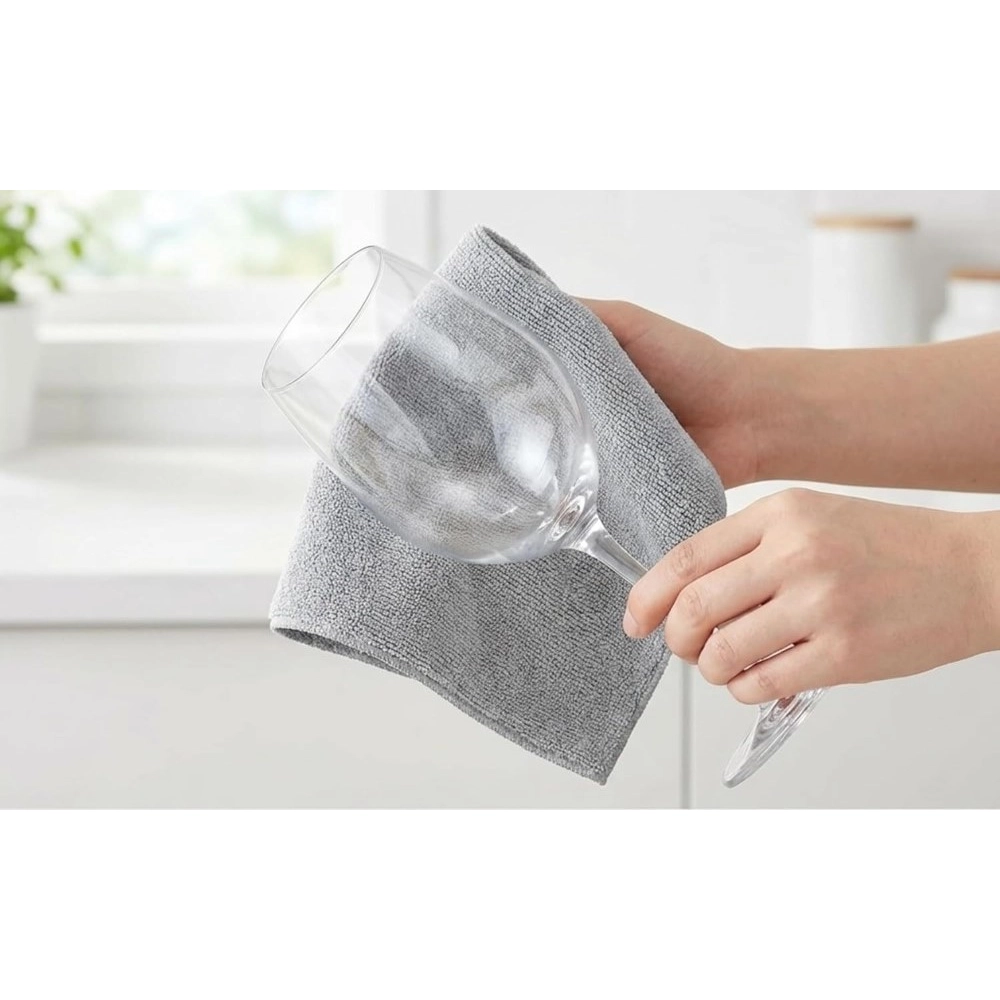 Pack of 2 Microfiber Cleaning Cloth (Grey) - Image 3