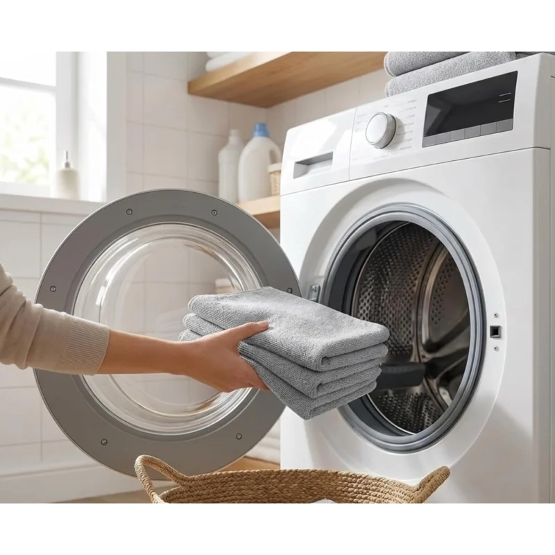 Pack of 2 Microfiber Cleaning Cloth (Grey) - Image 2