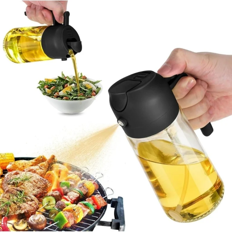 Pack of 2 2 in 1 Oil Dispenser (Black) - Image 3