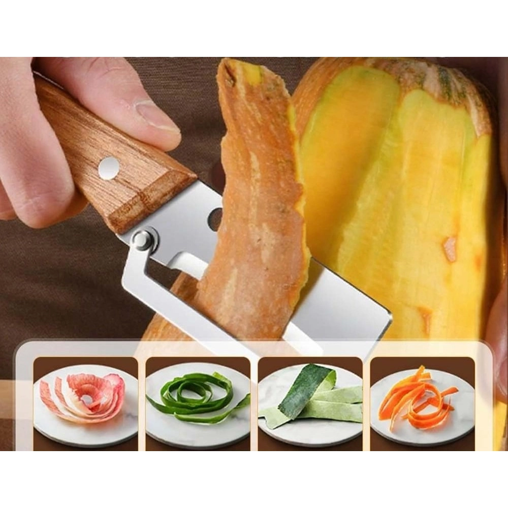 Pack of 2 Multi Functional Vegetable Peeler (Multicolor) - Image 3