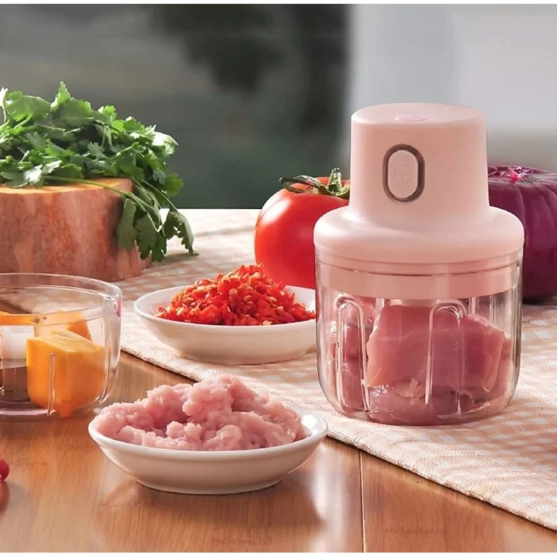 USB Garlic Chopper (Pink)