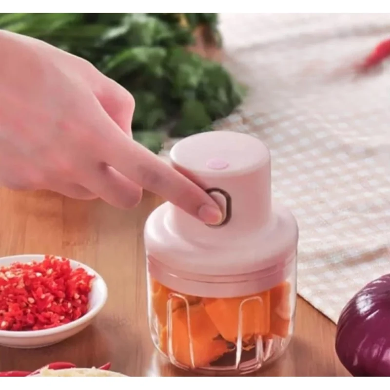 USB Garlic Chopper (Pink) - Image 3