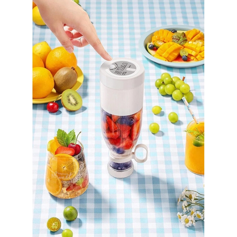 4 Blade Juicer Bottle (Multicolor) - Image 4