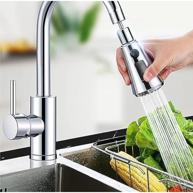 360 Degree Movable Faucet (Silver) - Image 3
