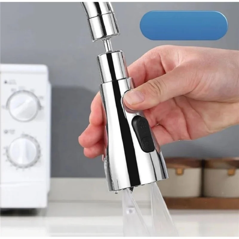 Alternative view of 360 Degree Movable Faucet (Silver)