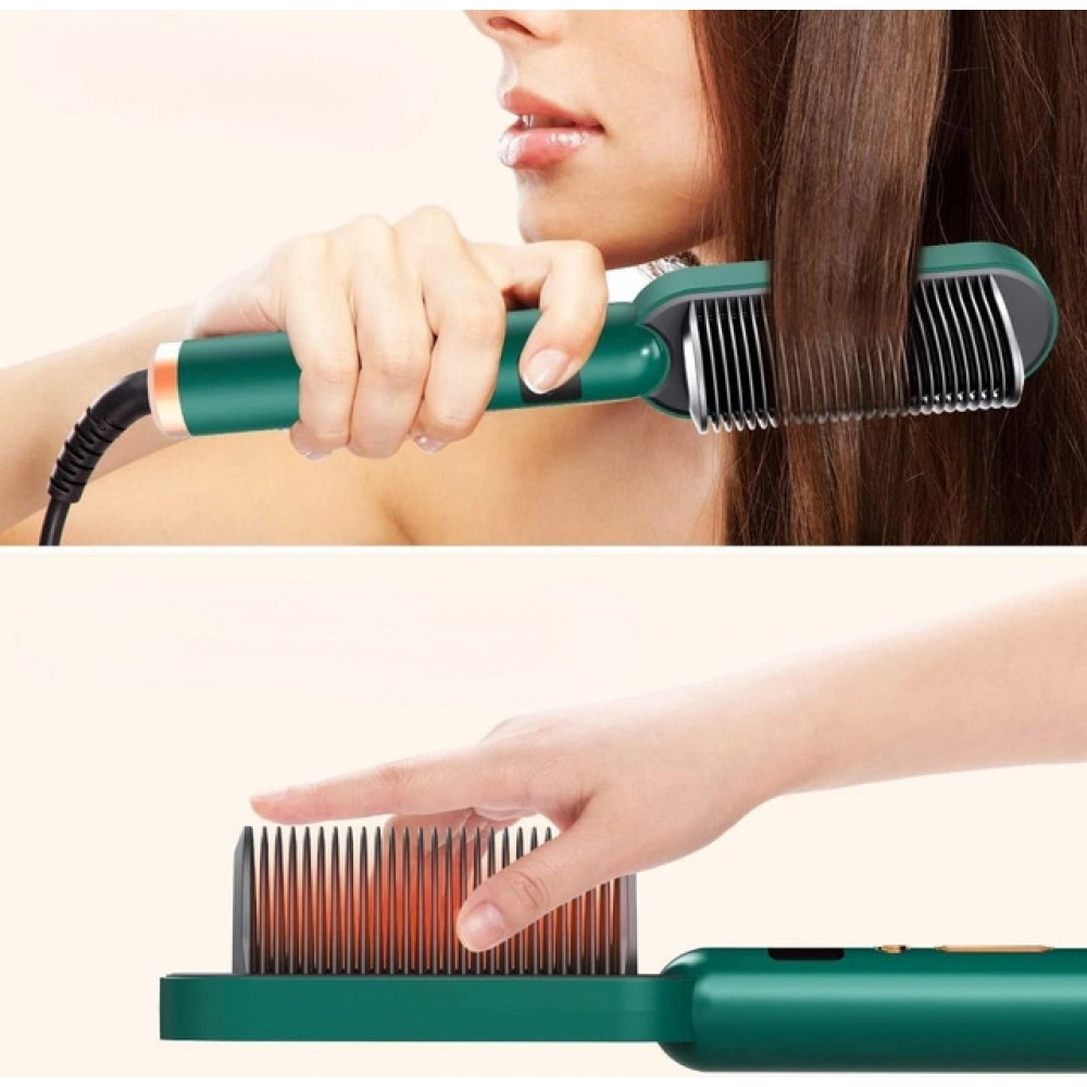 Hair Straightener Comb (Green) - Image 3