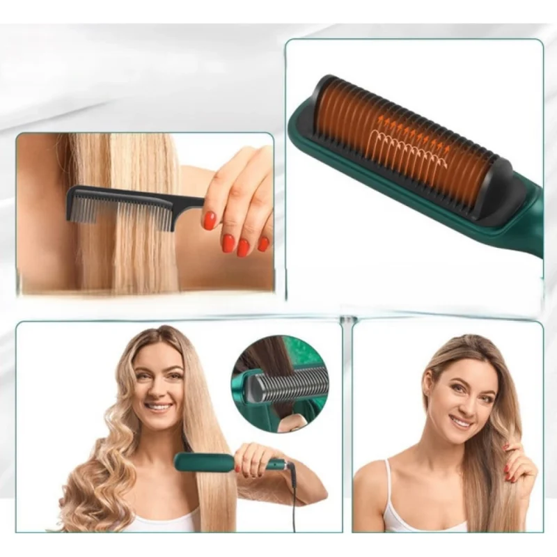 Alternative view of Hair Straightener Comb (Green)