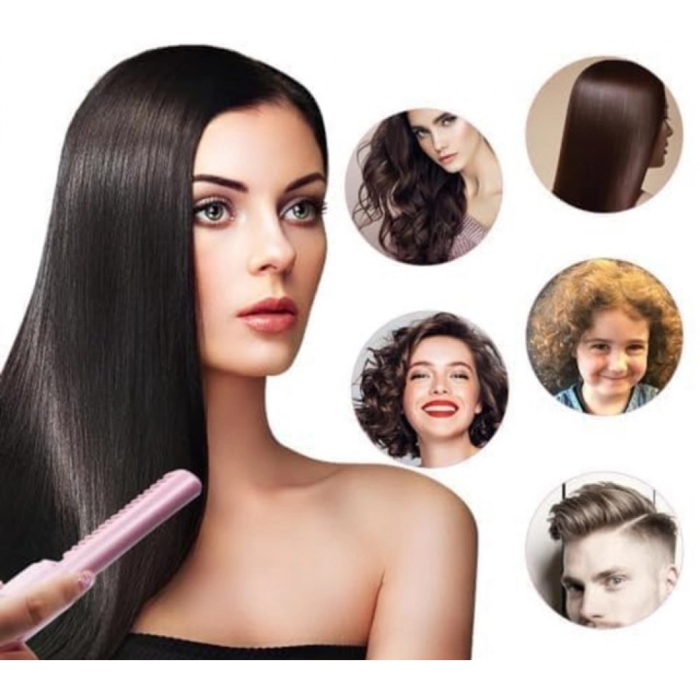 Pack of 2 Rechargeable Mini Hair Straightener (Multicolor) - Image 4