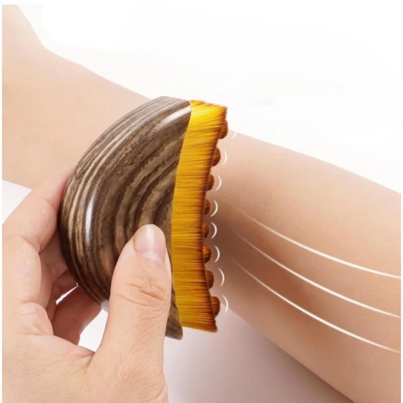 Pack of 2 Lymphatic Contour Face Brush (Brown) - Image 4