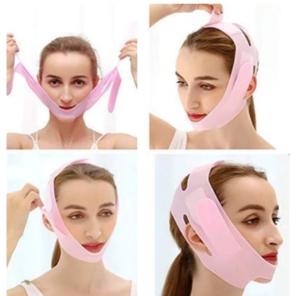 Pack of 2 V Face Mask (Pink) - Image 3