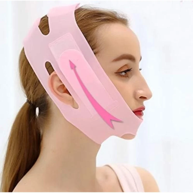 Alternative view of Pack of 2 V Face Mask (Pink)
