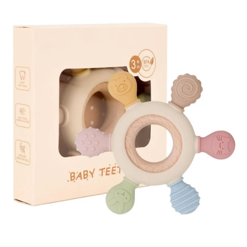 Silicone Baby Teether (Multicolor) - Image 6