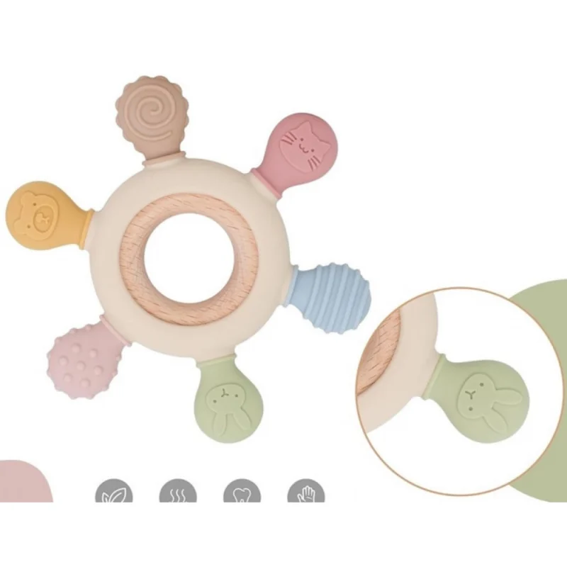 Silicone Baby Teether (Multicolor) - Image 3