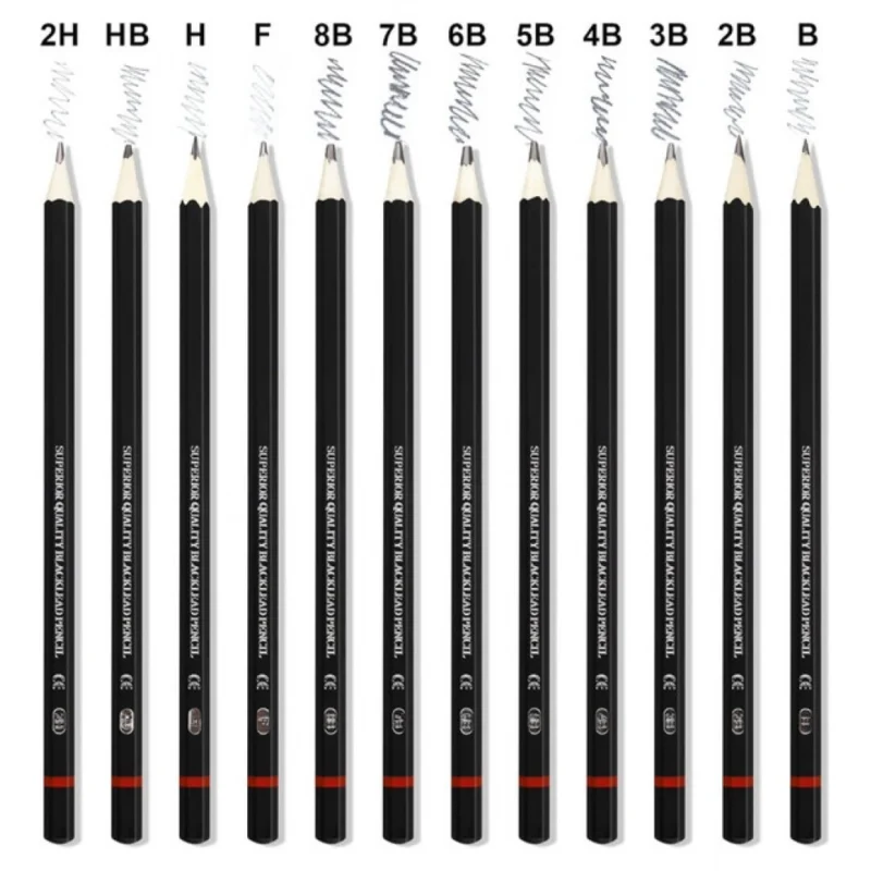 Pack of 2 12 pcs Art Pencil Kit Set (Black) - Image 5