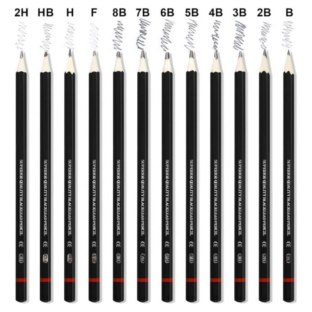 Pack of 2 12 pcs Art Pencil Kit Set (Black) - Image 5