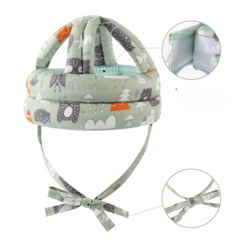 Pack of 2 Baby Safety Helmet (Green) - Image 3