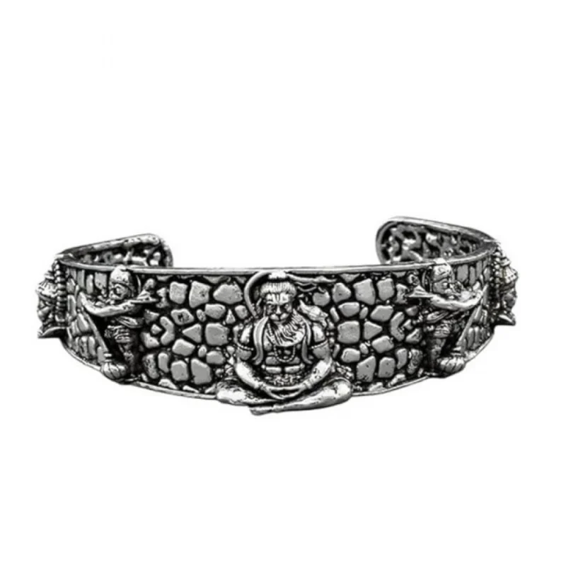 Pack of 2 Hanumanji Kada (Silver) - Image 6