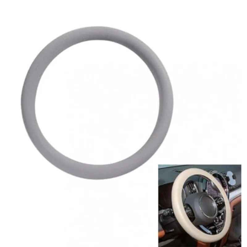 Pack of 2 Universal Soft Silicone Steering Wheel Cover (Green) - Image 3