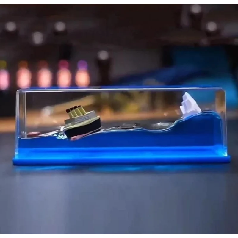 Decorative Liquid Wave Cruise Ship (Blue) - Image 3