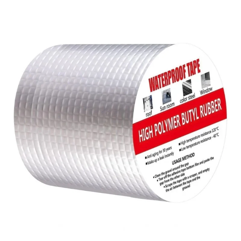 Pack of 2 Aluminium Waterproof Foil Tape 4 Inch (Silver)
