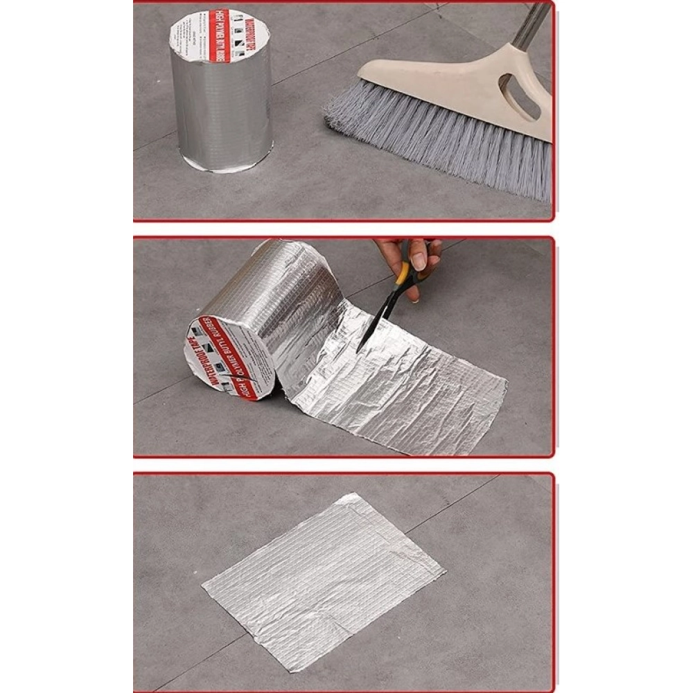 Pack of 2 Aluminium Waterproof Foil Tape 4 Inch (Silver) - Image 4