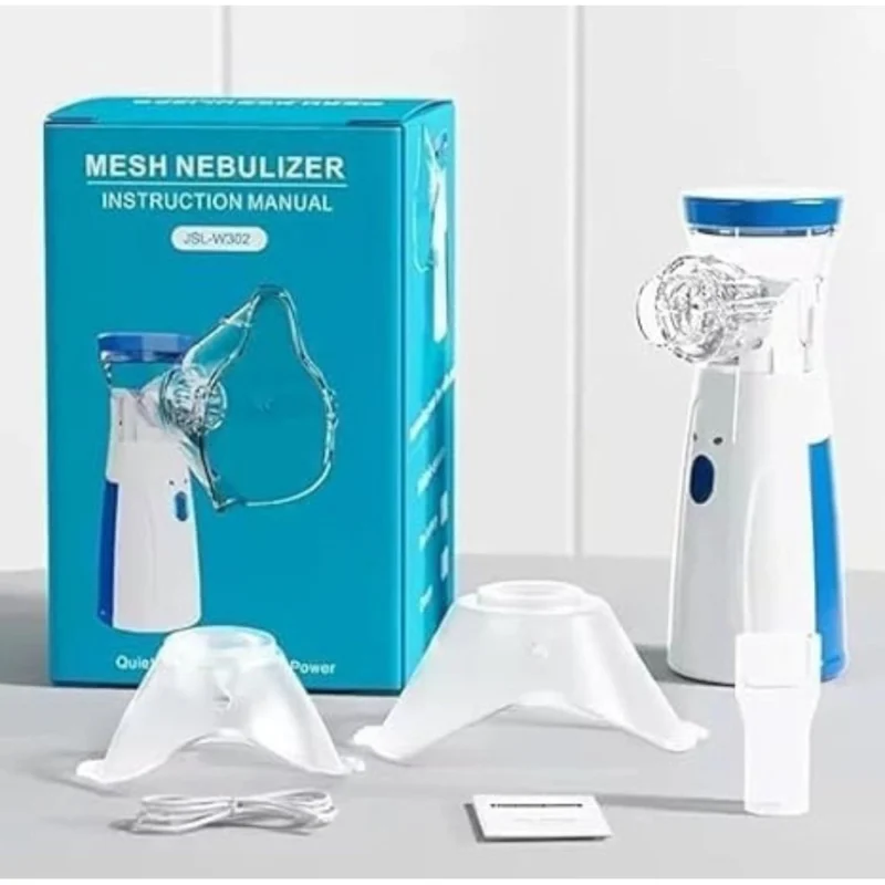 Pack of 2 Mini Portable Mesh Nebulizer (Multicolor)