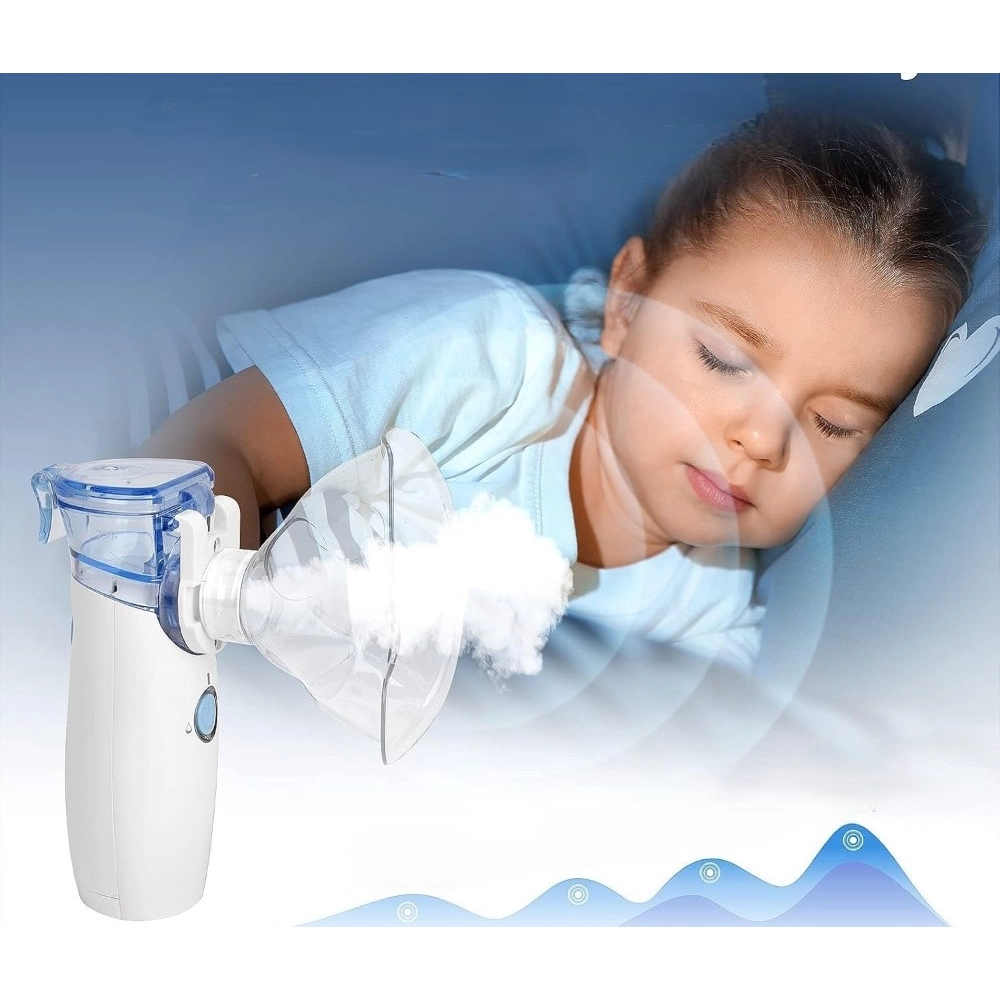 Pack of 2 Mini Portable Mesh Nebulizer (Multicolor) - Image 5