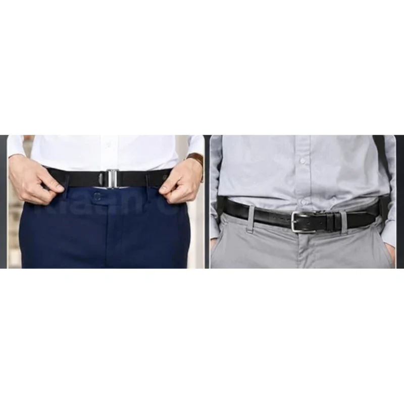 Alternative view of Pack of 3 Shirt Tucker Belt (Black)