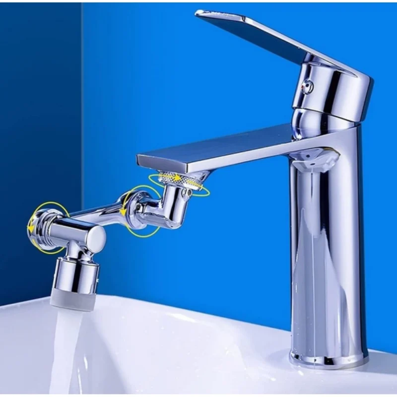 Pack of 2 1080 Degree Rotate Faucet (Silver)