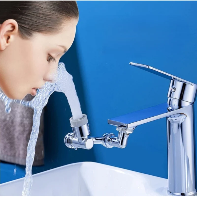 Pack of 2 1080 Degree Rotate Faucet (Silver) - Image 3