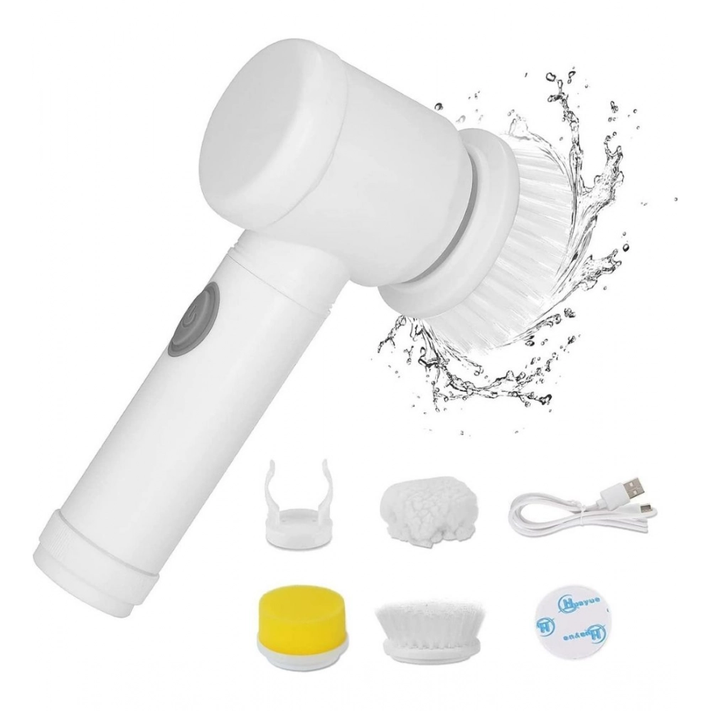 USB Charging 5 in 1 Magic Brush (White)