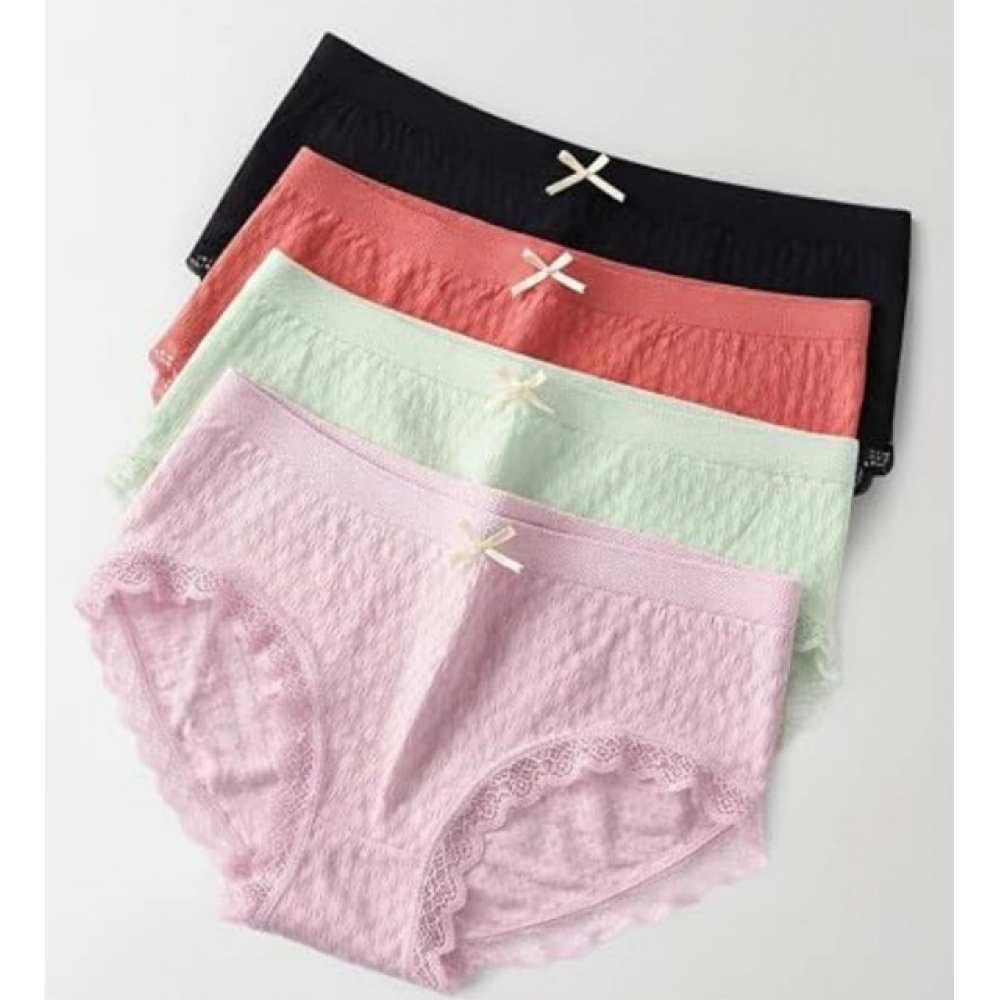 Pack of 2 2020 women's Cotton High Waist Full Coverage Briefs (Multicolor)