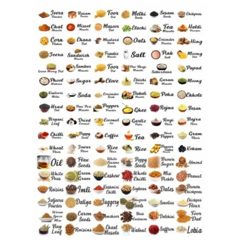 Pack of 3 Kitchen Masala Sticker (Multicolor) - Image 4