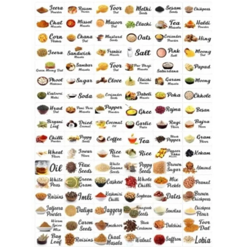 Pack of 3 Kitchen Masala Sticker (Multicolor) - Image 2